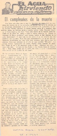 El cumpleaños de la muerte