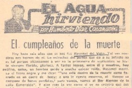 El cumpleaños de la muerte