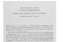 Reflexiones acerca de la revolución Rusa 1989 Reflexiones acerca de la revolución Rusa 1989