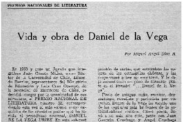 Vida y obra de Daniel de la Vega