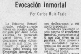 Evocación inmortal Evocación inmortal