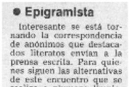 Epigramista. Epigramista.