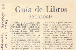 Tipos y cuadros de costumbres en la poesía popular del siglo XIX. Tipos y cuadros de costumbres en la poesía popular del siglo XIX.