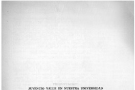 Juvencio Valle en nuestra universidad Juvencio Valle en nuestra universidad