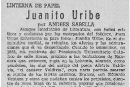 Juanito Uribe Juanito Uribe