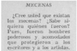 Mecenas Mecenas