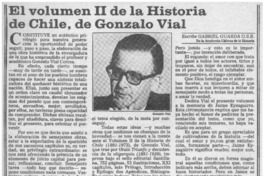 El volumen II de la historia de Chile
