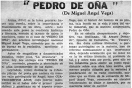 Pedro de Oña"