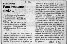 Para evaluarte mejor... Para evaluarte mejor...