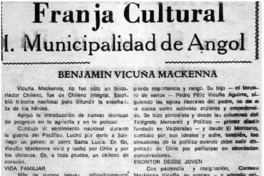 Benjamín Vicuña Mackenna. Benjamín Vicuña Mackenna.
