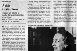 Adiós a una dama Adiós a una dama