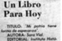 Un libro para hoy Un libro para hoy