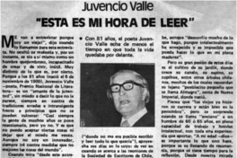 Esta es mi hora de leer". Esta es mi hora de leer".