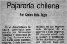 Pajarería chilena