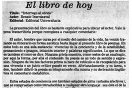 "Interrogatorio al olvido" "Interrogatorio al olvido"