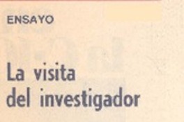 La visita del investigador