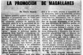 La promoción de Magallanes La promoción de Magallanes