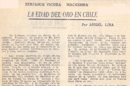 La edad del oro en Chile La edad del oro en Chile