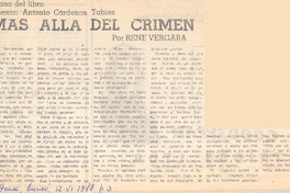 Más allá del crimen : [comentario]