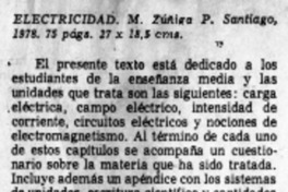 Electricidad. Electricidad.