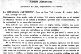 La metafísica cartesiana La metafísica cartesiana