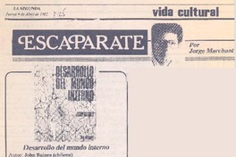 Desarrollo del mundo interno Desarrollo del mundo interno