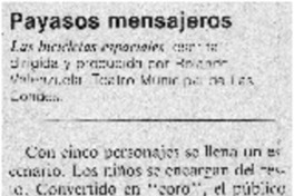 Payasos mensajeros