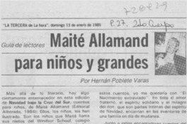 Maité Allamand para niños y grandes Maité Allamand para niños y grandes