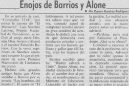 Enojos de Barrios y Alone Enojos de Barrios y Alone