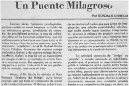 Un puente milagroso Un puente milagroso