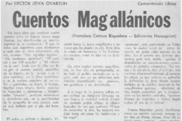 Cuentos magallánicos Cuentos magallánicos