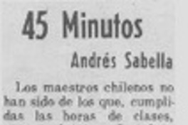 45 minutos 45 minutos