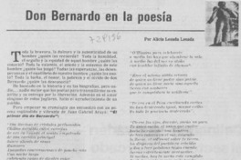 Don Bernardo en la poesía