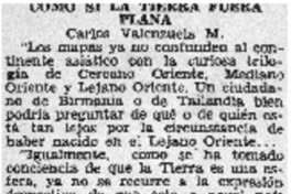 Como si la tierra fuera plana Como si la tierra fuera plana