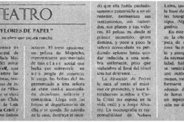 "Flores de papel"