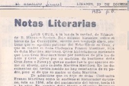 Notas literarias Notas literarias