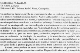 Cátedras paralelas