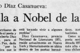 Postula a Nobel de la Paz. Postula a Nobel de la Paz.