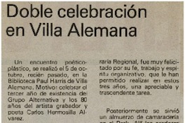 Doble celebración en Villa Alemana Doble celebración en Villa Alemana