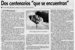 Dos centenarios "que se encuentran" Dos centenarios "que se encuentran"