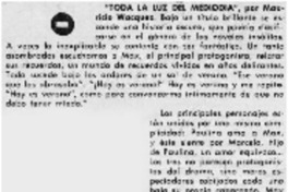 "Toda la luz del mediodia" "Toda la luz del mediodia"