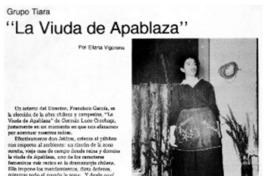 "La viuda de Apablaza" "La viuda de Apablaza"