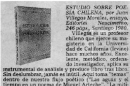 Estudio sobre poesía chilena Estudio sobre poesía chilena
