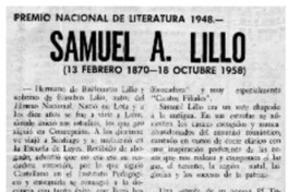 Samuel A. Lillo Samuel A. Lillo