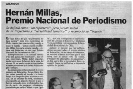 Homenaje a Millas, Premio Nacional de Periodismo.