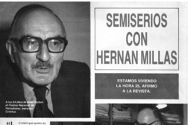 Semiserios con Hernán Millas: [entrevista]