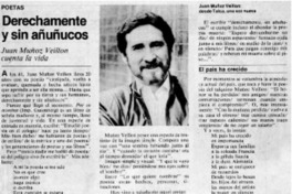 Derechamente y sin añuñucos Derechamente y sin añuñucos