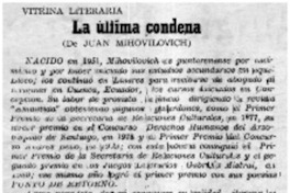 La última condena