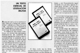 Un texto esencial de legislación militar Un texto esencial de legislación militar