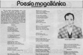 Poesía magallánica. Poesía magallánica.